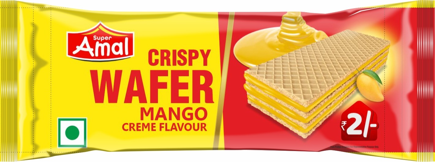 Crispy Waffer  mango