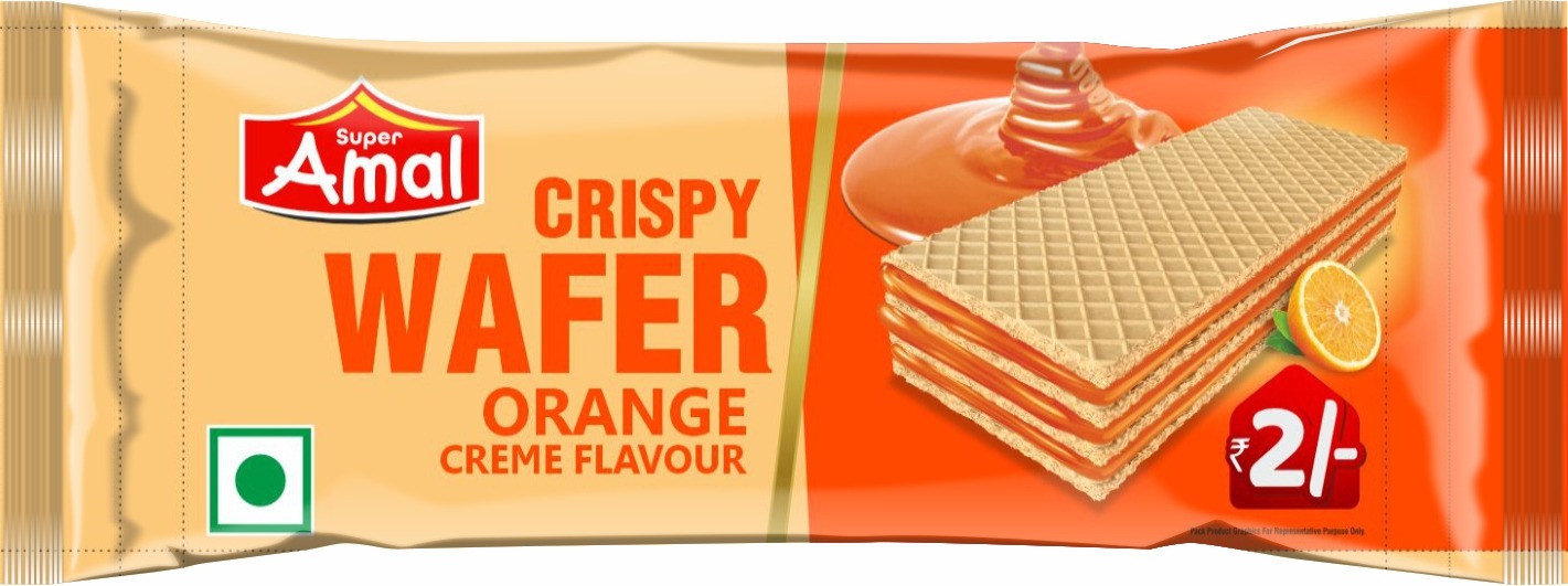 Crispy Waffer  orange