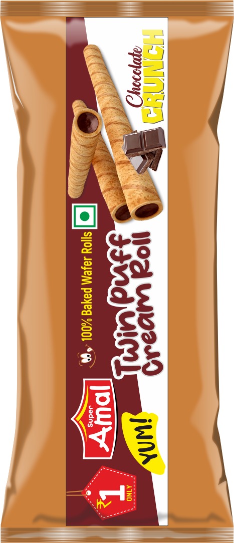 TWIN PUFF CREAM ROLL CHOCOLATE