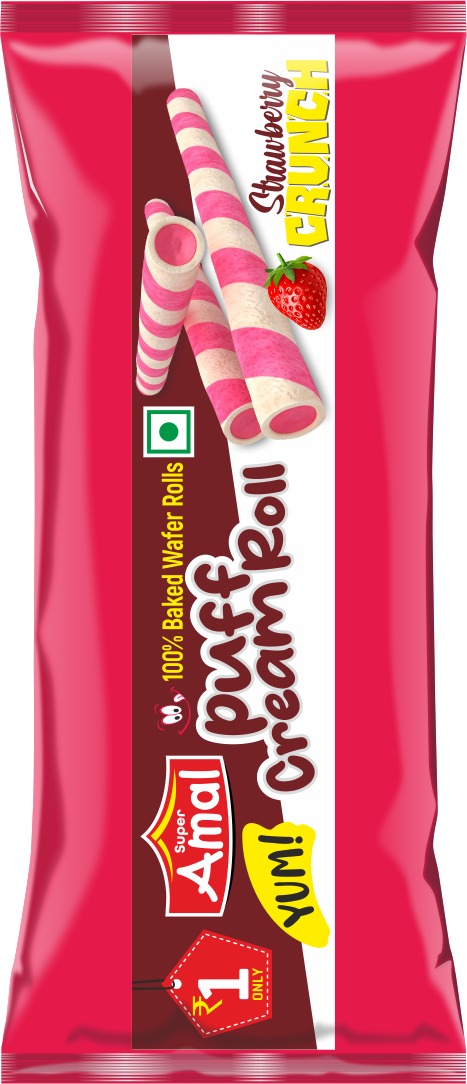 TWIN PUFF CREAM ROLL STRAWBERRY