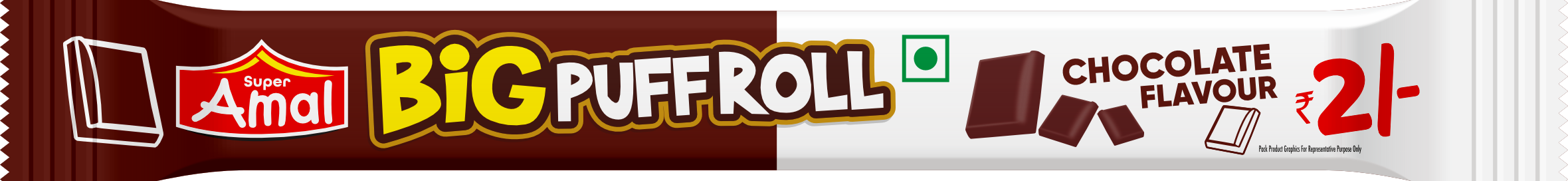 BIG PUFF ROLL CHOCOLATE